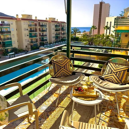 شقة Amazing 3-bedroom Apartment. Pool And Sea View! لوس كريستيانوس